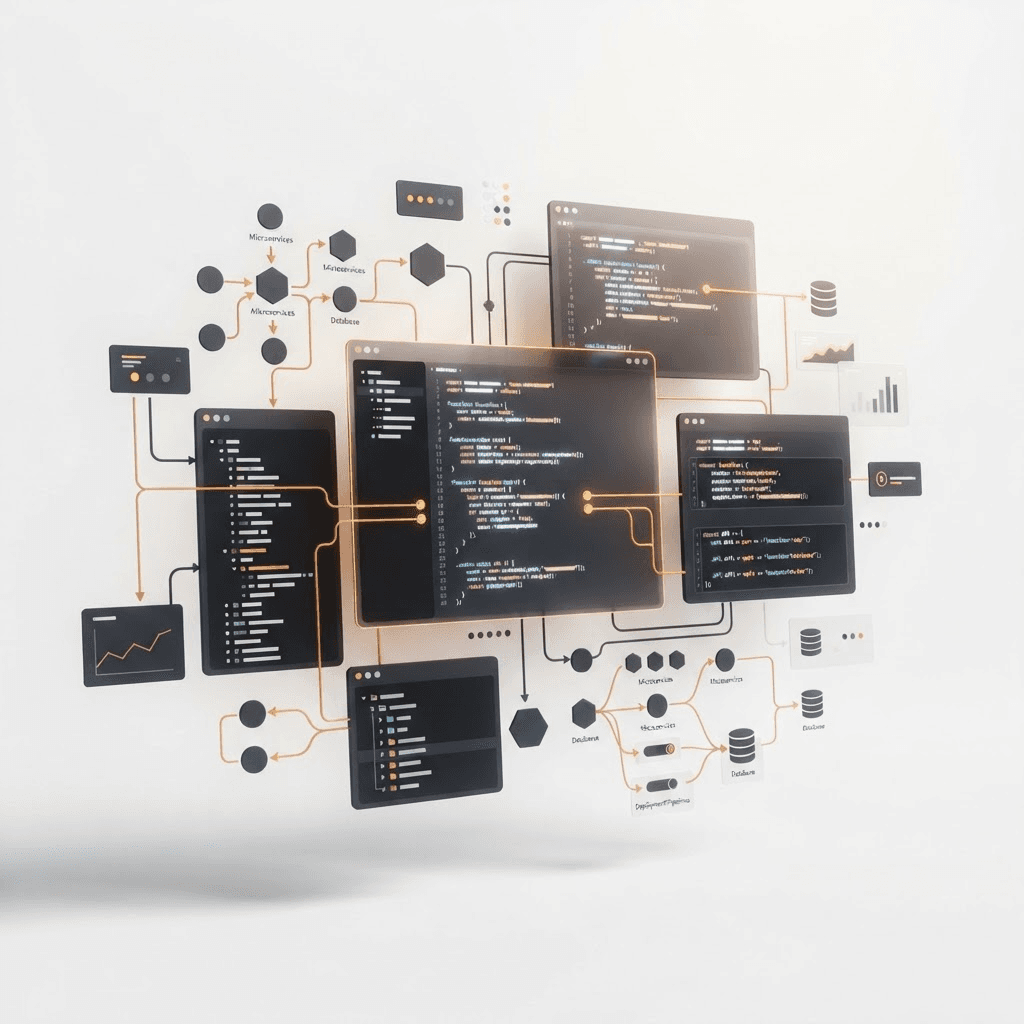 Custom software architecture and code panels